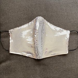 Silver Sequins Mask